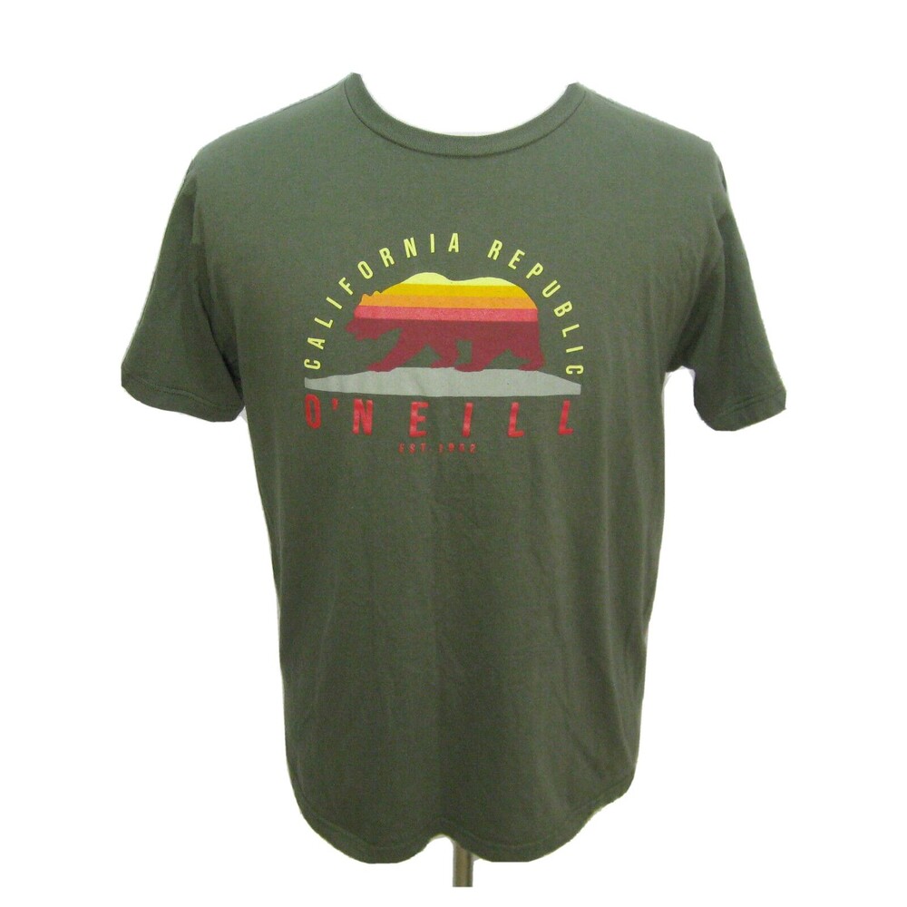 O'NEILL Men's (Size Large) Dark Green Short Sleeve California Graphic T-Shirt